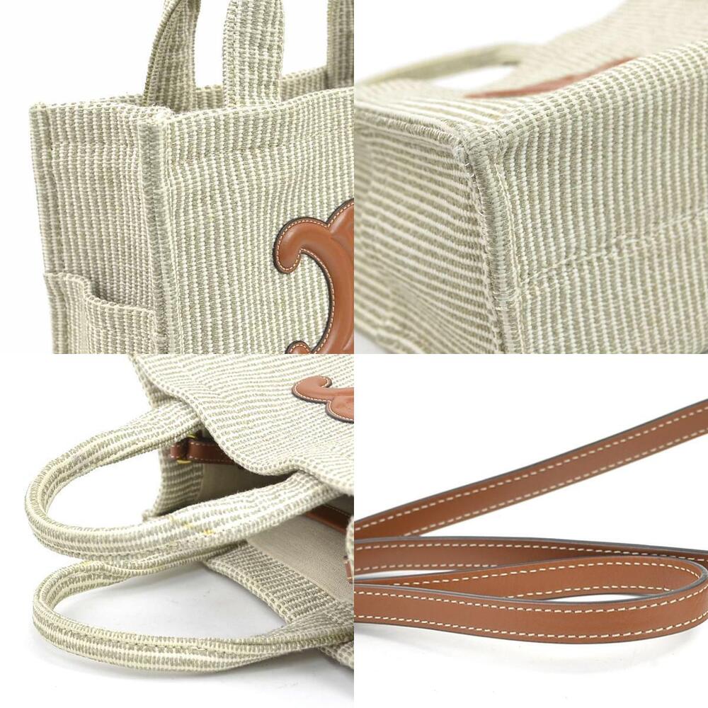 Celine Cabas Thais handbag shoulder bag brown Beige Tan - Picture 3 of 4